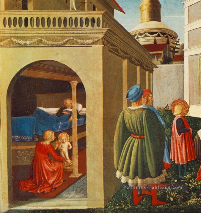 Histoire de Saint Nicolas Naissance de Saint Nicolas Renaissance Fra Angelico Peintures à l'huile